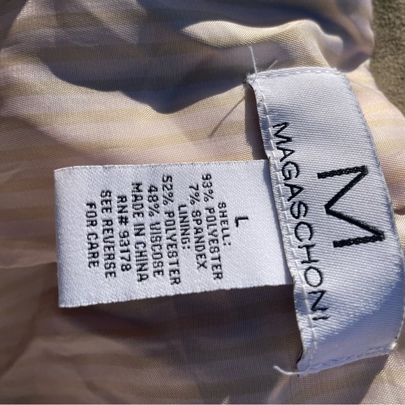 Magaschoni Large olive green Jacket faux suede women. - Picture 2 of 4